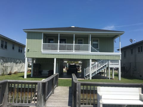 Enjoy the channel view from the rockers on the back porch. 