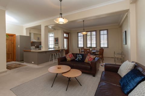 Spacious area, beautifully appointed living area bathing in natural light 
