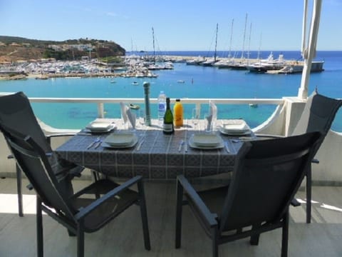 Dining on the balcony