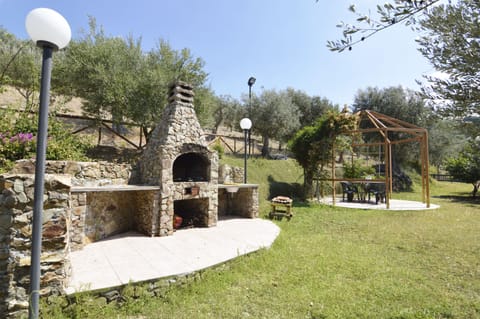 garden and outside kitchen