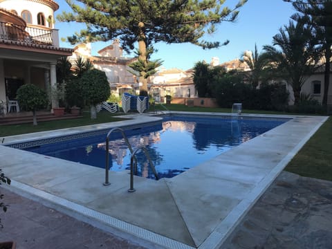 The pool and gardens