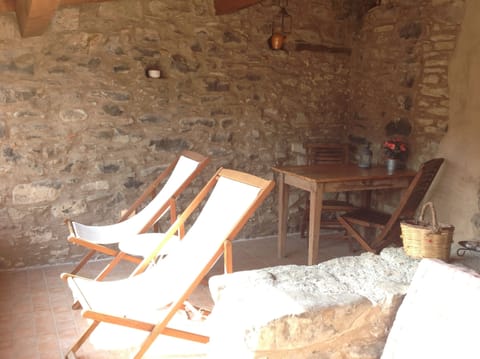 Sunny coverd roof terrace