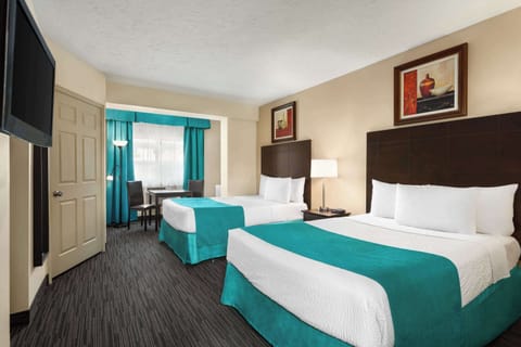Room, 2 Double Beds, Non Smoking, Refrigerator | Desk, soundproofing, iron/ironing board, free WiFi