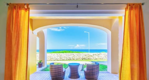 Overlooking the ocean from your shaded terrace