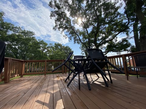 Back Deck- Seating Area and Gas Grill