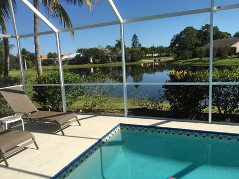 Lovely lake view off lanai