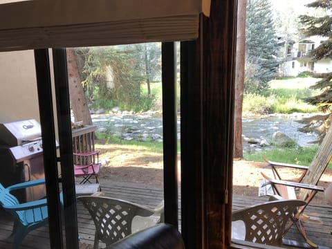 The back deck on Gore Creek is unbeatable.