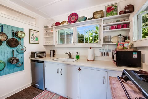 Well-stocked cooking kitchen