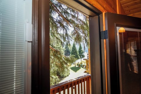 Master room walk out balcony with gorgeous views year round. 