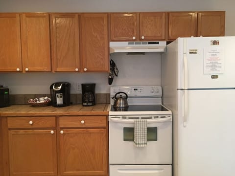 Kitchen with all new appliances.