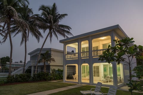 View of the house from the beach.