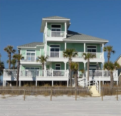 High Tide private beach house with 3,200 heated sq.ft. 5 bed rooms/optional 6BR, 4.5 baths, wrap around decks, private heated pool