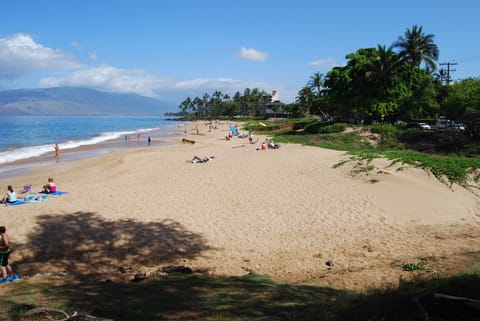 World famous Kamaole II Beach, just across the street.
