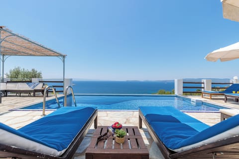View to the Aegean Sea from Kalyves Pool