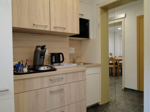 Shared fridge, microwave