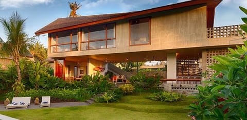 Outdoor banquet area