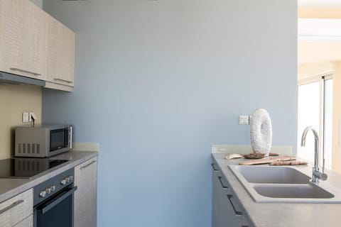 Villa | Private kitchen | Full-size fridge, microwave, oven, stovetop