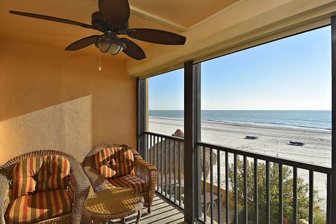 Breathtaking Gulf views from the private screened balcony
