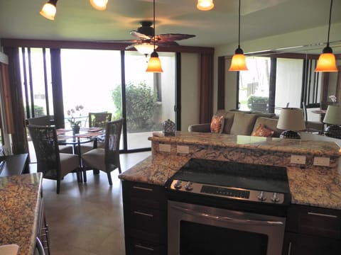 Kitchen Island with Cook Top/Oven and Bar