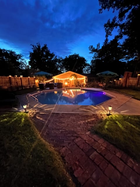 Pool at night