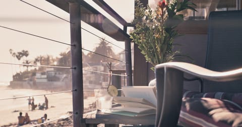 Beautiful coastal views right off of the living room patio