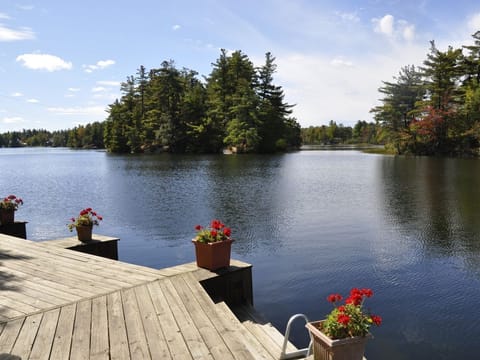 Spectacular views from the 140' waterfront.