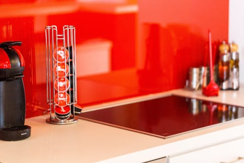 The kitchen provides everything you need for a self catered vacation