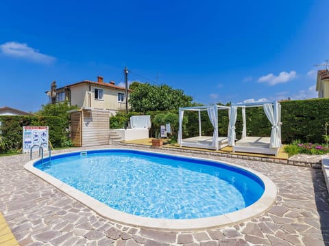 Blue, Swimming Pool, Outdoor Furniture, Shade, Resort, Leisure, Chair, Eco Hotel, Flagstone, Yard