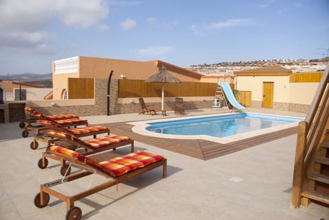 Huge plot - chemical free pool - kids slide.