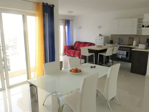 Dining and living area