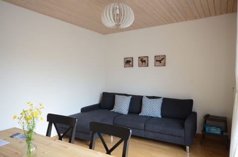 Open plan lounge dining room. Smart TV with Netflix. Leads onto balcony.