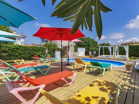 Furniture, Outdoor Furniture, Chair, Umbrella, Outdoor Table, Resort, Shade, Eco Hotel, Sunlounger, Swimming Pool