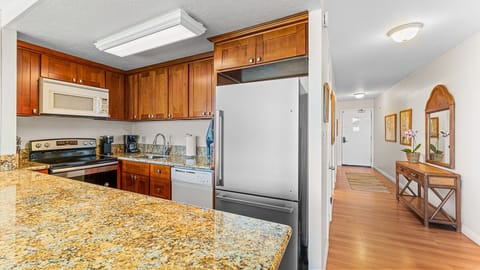 Granite countertops.