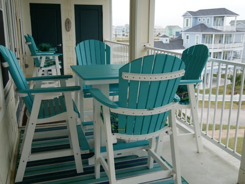 Plenty of seating on the patio.