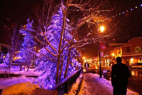 "Fun lights up and down Main Street...and an easy walk from your front door."