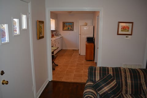 From living room to kitchen