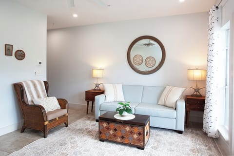 Living room - The sofa has a pull-out queen size bed
