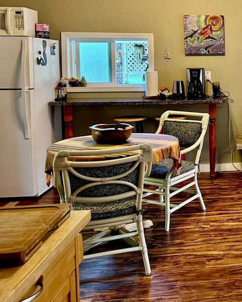 Coffee maker, coffee grinder, electric tea pot, convection oven, toaster, enjoy!