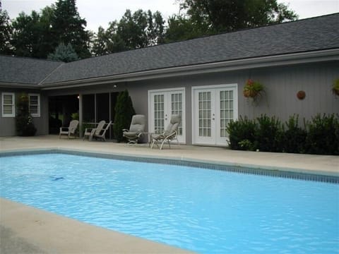 Pool side view of the Cittage