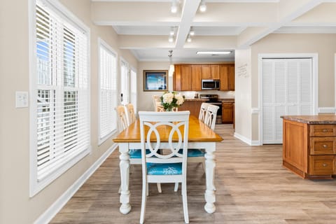 Dining Room with view of the pond.