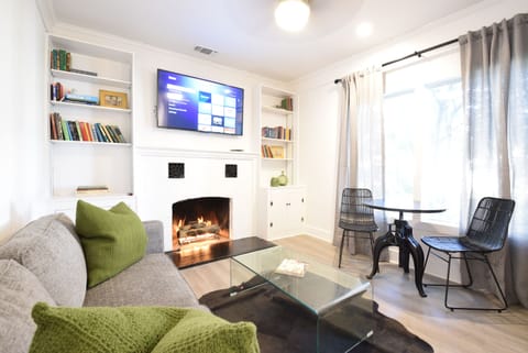 Living Room with gas fireplace 