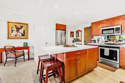 Enjoy New desk and view in living room