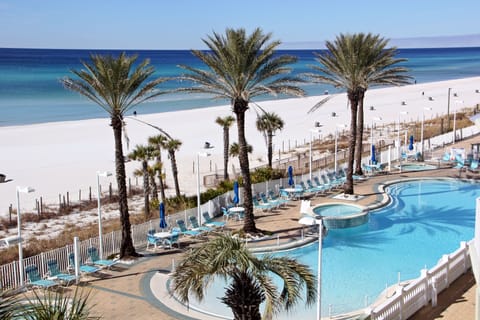Incredible view of ocean and pool area, right from your over sized balcony!