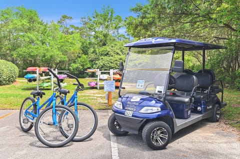 Golf Cart & 2 Bikes!