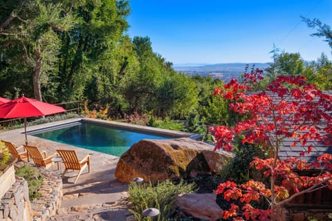 Autumn views of the pool