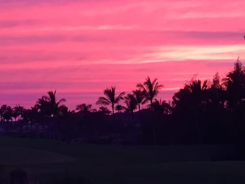Sunsets are frequently spectacular
