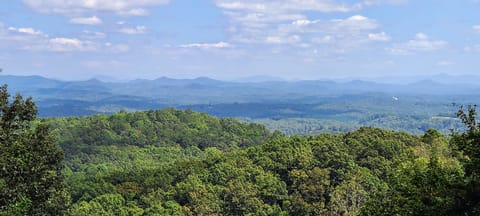 Mountain view from upper deck