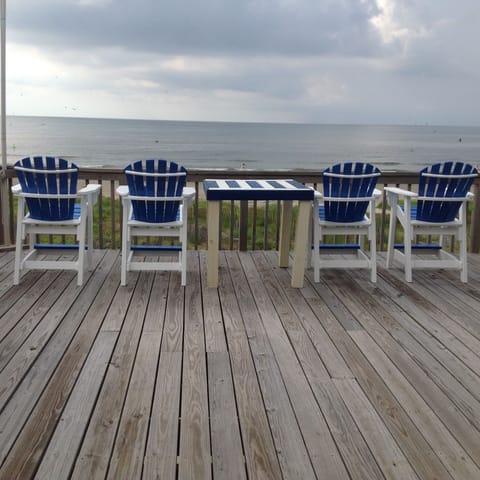So close to the water with a  great view & comfort too. 