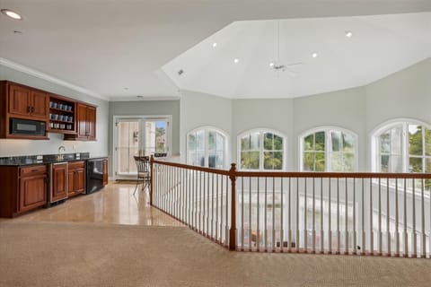 Second Floor Loft Area with Wet Bar at 10 Knotts Way