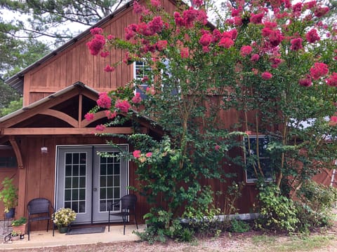 Sit on the front stoop with coffee in the morning at The Bunkhouse!
